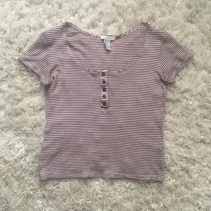 Pink Striped Top 💗